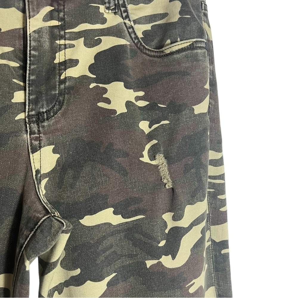 KUT FROM THE CLOTH Distressed Connie High-rise Camo Skinny Pants in Camo Size 4 - Picture 4 of 10